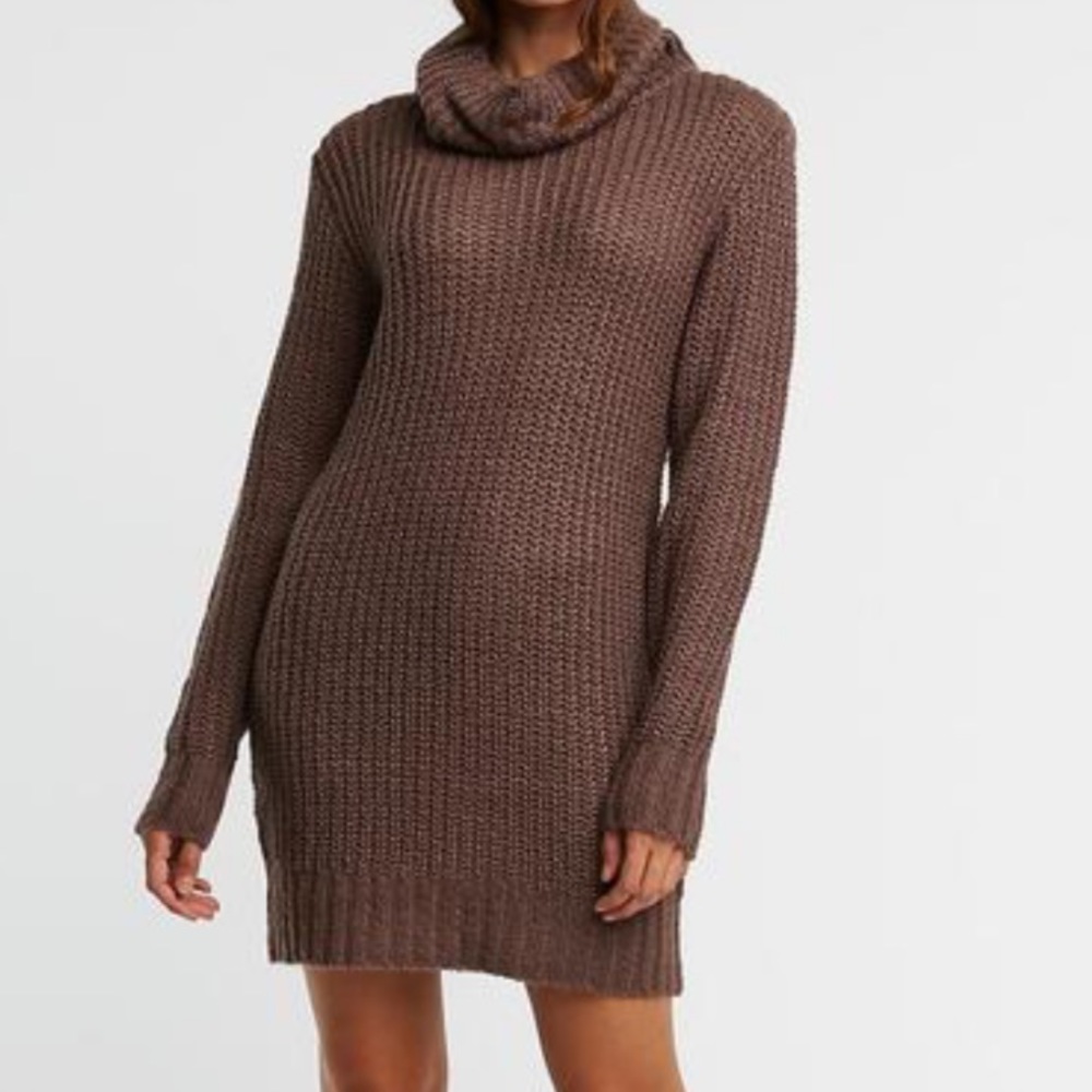 🆕 CR Cowl Neck Sweater Dress